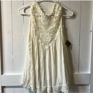 Elegant Cream Lace Women's Top